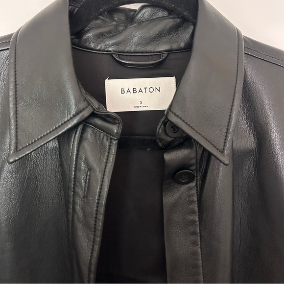 Aritzia Babaton Black Faux Leather Jacket - Picture 5 of 5